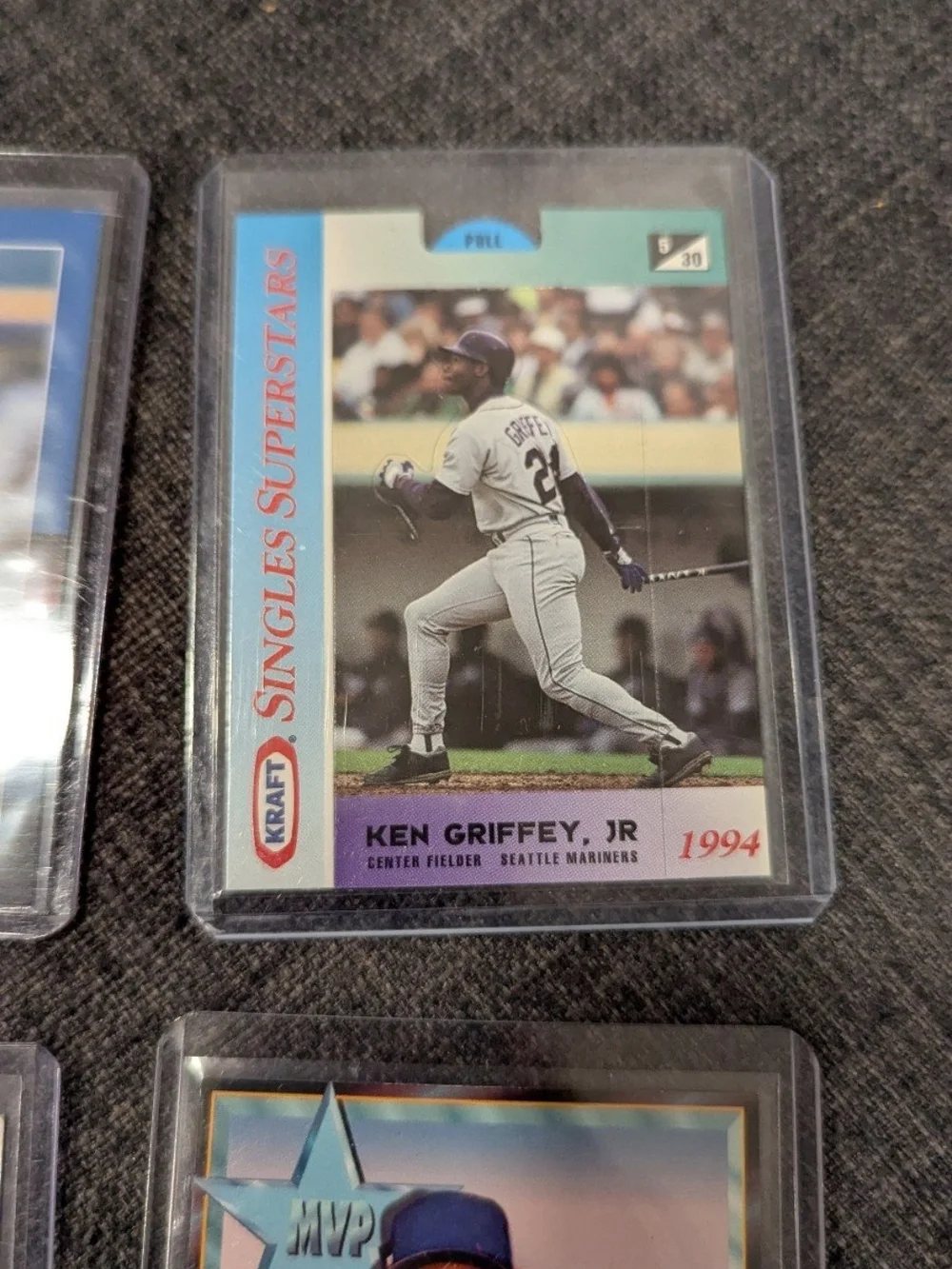 Ken Griffey Jr 5-Card Lot 1990 Bowman #481 Alrak MVP Kraft Donruss Fleer